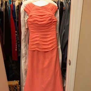 Pink/Coral Floor length Dress